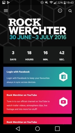 Rock Werchter 2016 app