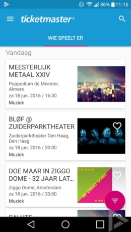 Ticketmaster app