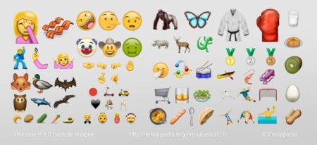 Unicode 9 emoji