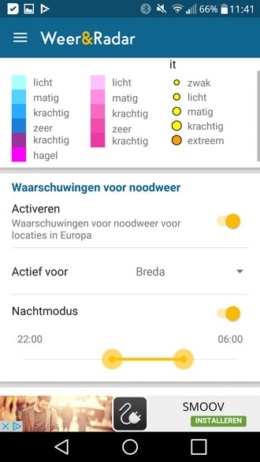 Weer & Buienradar noodweer