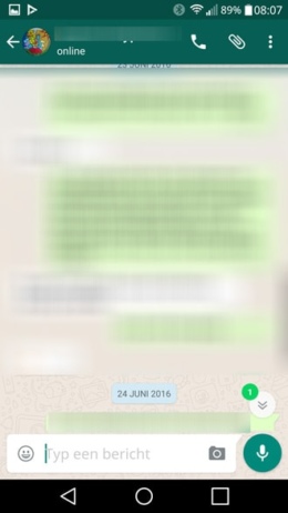 WhatsApp ongelezen berichten