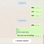 WhatsApp gemiste oproep