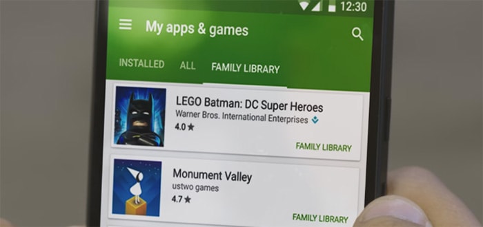 Google Play Family Library