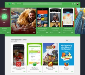 Google Play Store concept