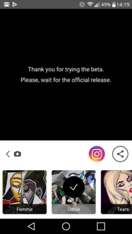 Prisma android beta