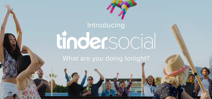 Tinder Social: leer nieuwe mensen kennen voor een avondje uit