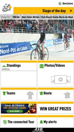 Tour de France 2016 app