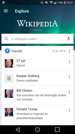 Wikipedia app