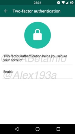 whatsapp two-factor authentication