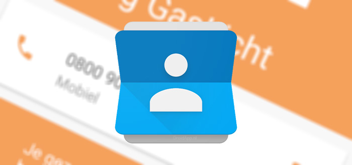 Google Contacten 1.5 app met labels en hamburger-menu (+ APK)