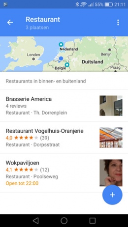 Google Maps lijsten