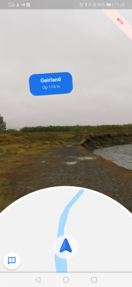 Google Maps live view