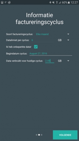 Mobile Data Usage app