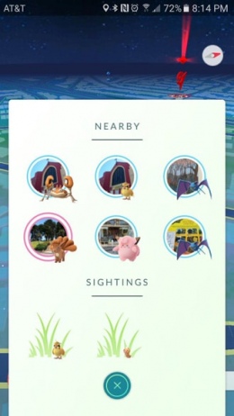 Pokemon Go nearby