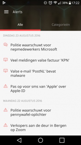 Opgelicht app