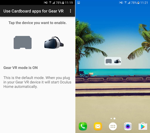 Samsung Gear VR Cardboard apps