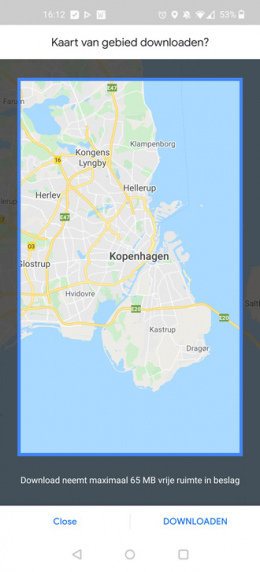 Google Maps kaart downloaden