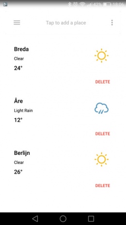 Forecast weer-app