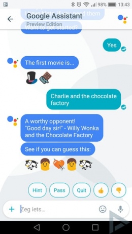 Google Allo emoji game