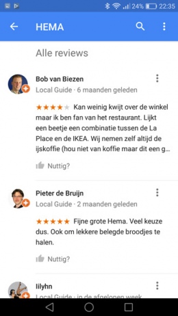 Google Maps 9.37 reviews