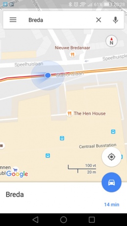 Google Maps gezichtsveld indicator