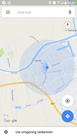 Google Maps kompas