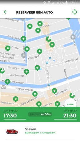 Greenwheels app