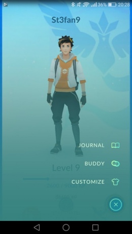 Pokémon GO 0.37 buddy