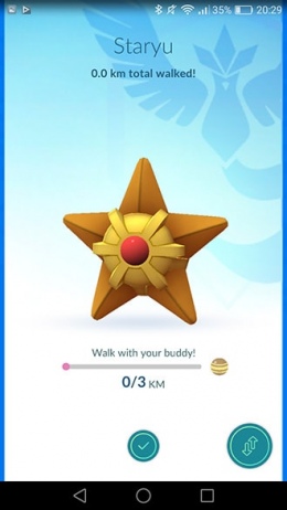 Pokémon GO 0.37 buddy