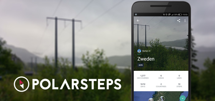 Polarsteps app uitgebracht voor Android: schitterende interactieve kaarten van je reizen