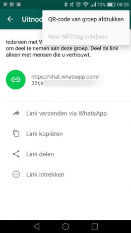 WhatsApp groepslink QR