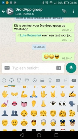 WhatsApp nieuwe emoji