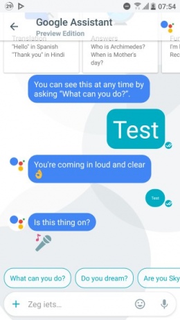 Google Allo fluisteren