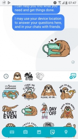 Google Allo stickers