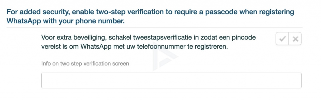 whatsapp tweestaps-authenticatie