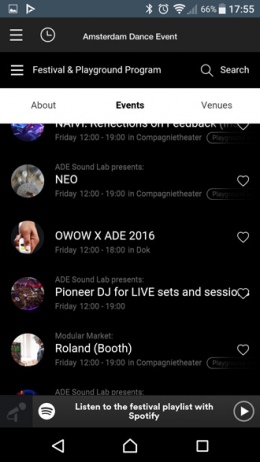 ADE app 2016