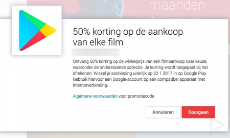 Chromecast aanbieding korting film