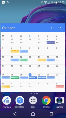 Google Agenda Maand Widget