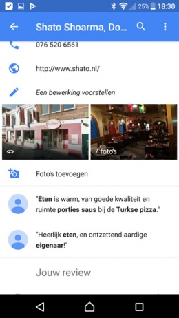 Google Maps reviews