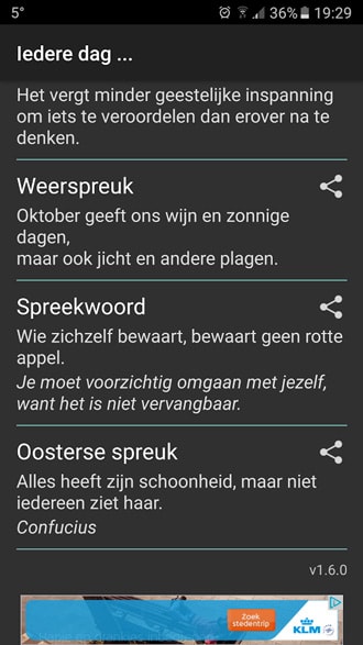 Beste Iedere Dag app: dagelijks inspirerende gezegden, spreuken en meer IJ-64