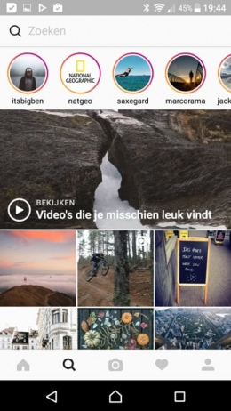 Instagram Stories Explore