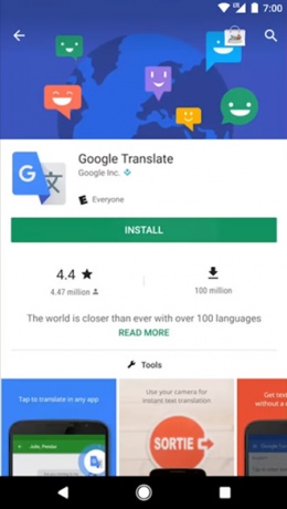 Play Store interface nieuw