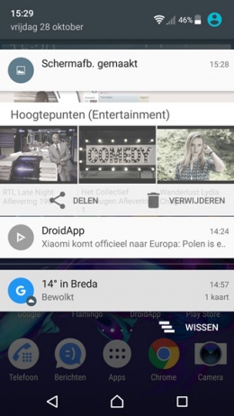 Sony Xperia screenshot maken