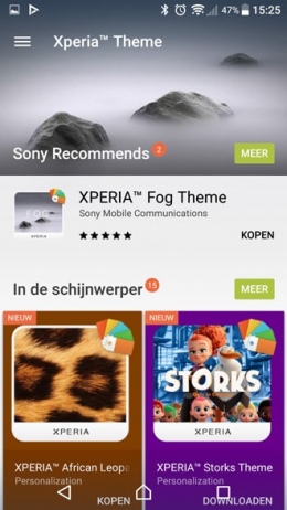 Sony Xperia thema's