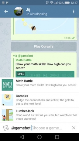 Telegram 3.13 games