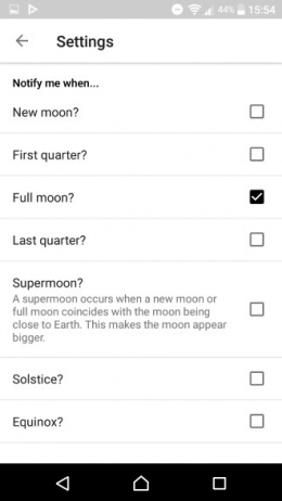 My Moon Phase notificaties