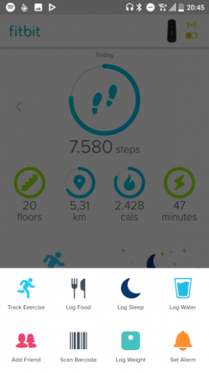 Fitbit nieuw uiterlijk log