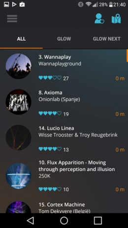 Glow 2016 app