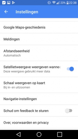 Google Maps 9.41 satelliet