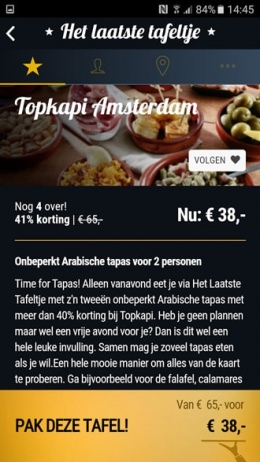 Het Laatste Tafeltje app